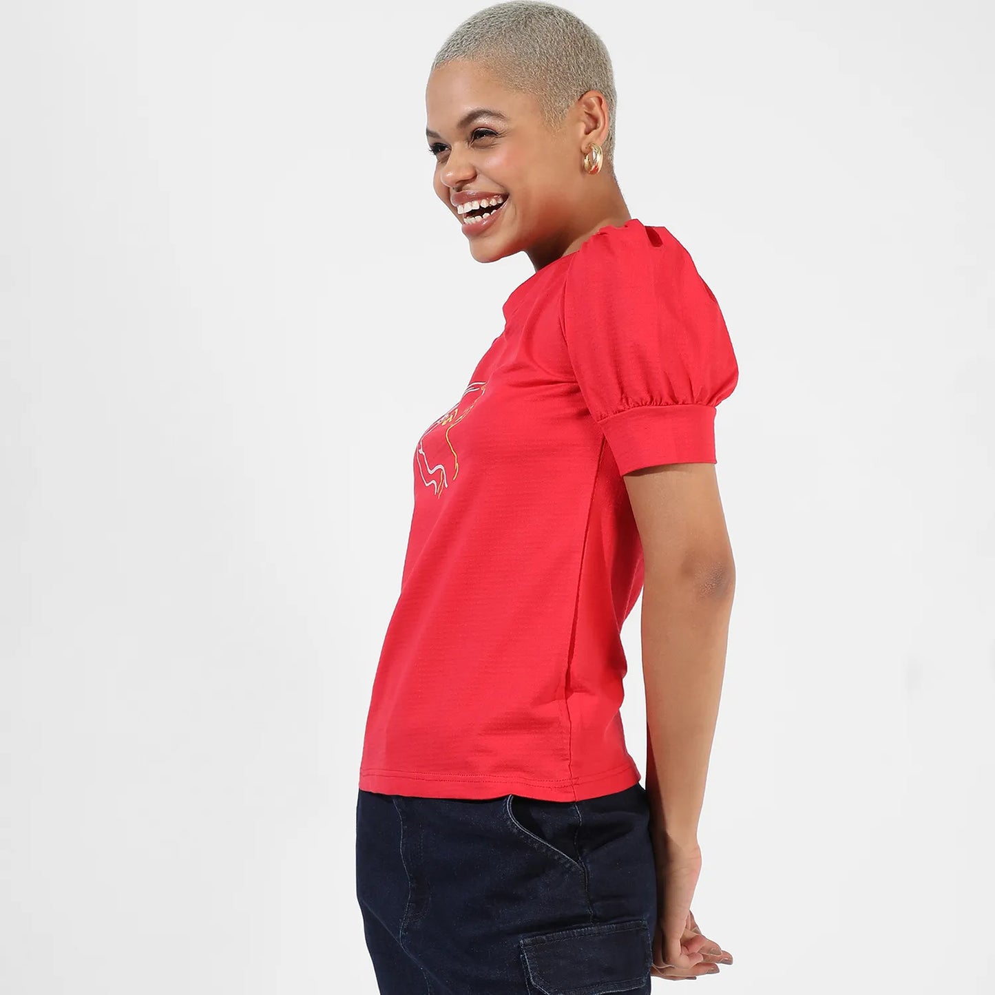 Puff-Sleeved Top
