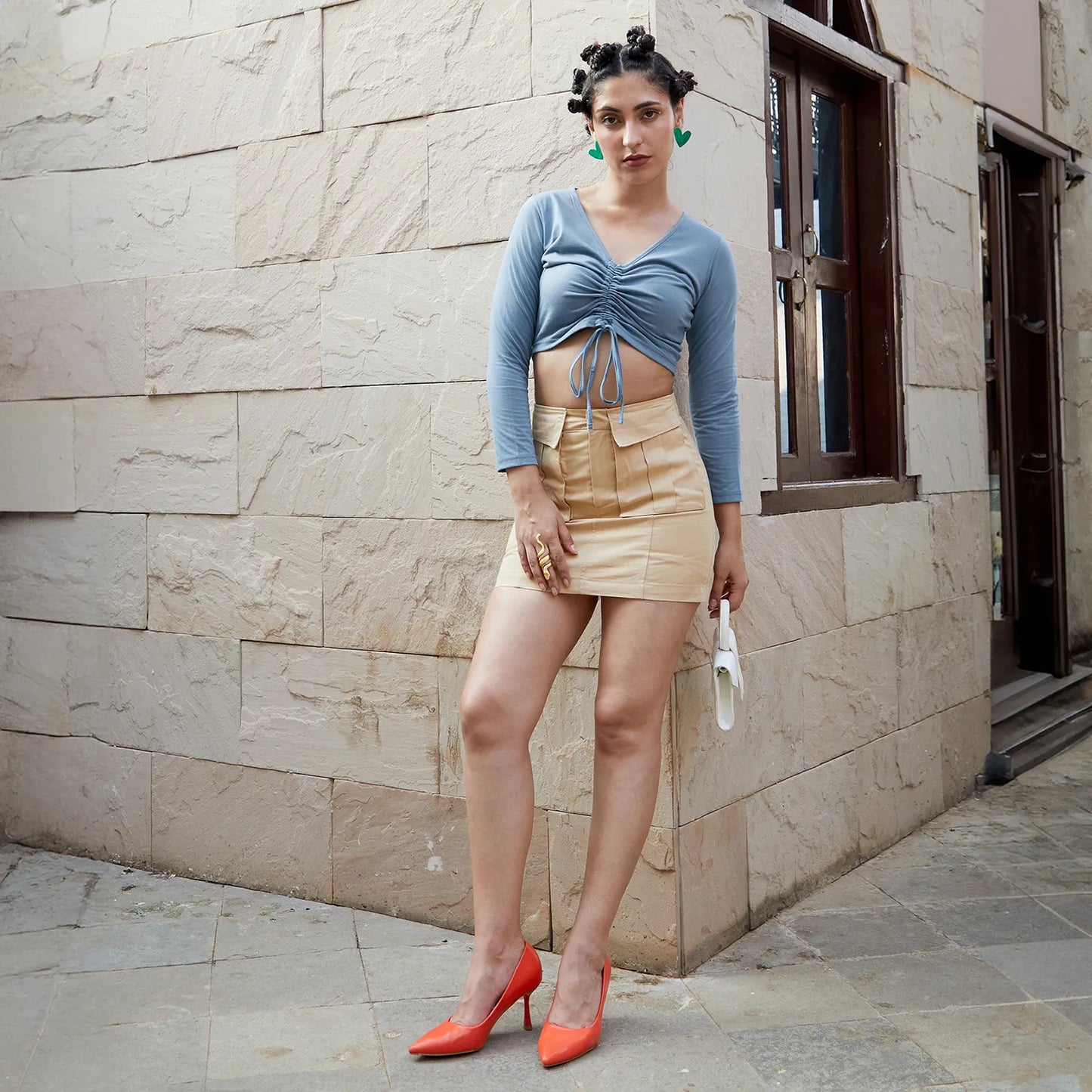 Ruched Crop Top