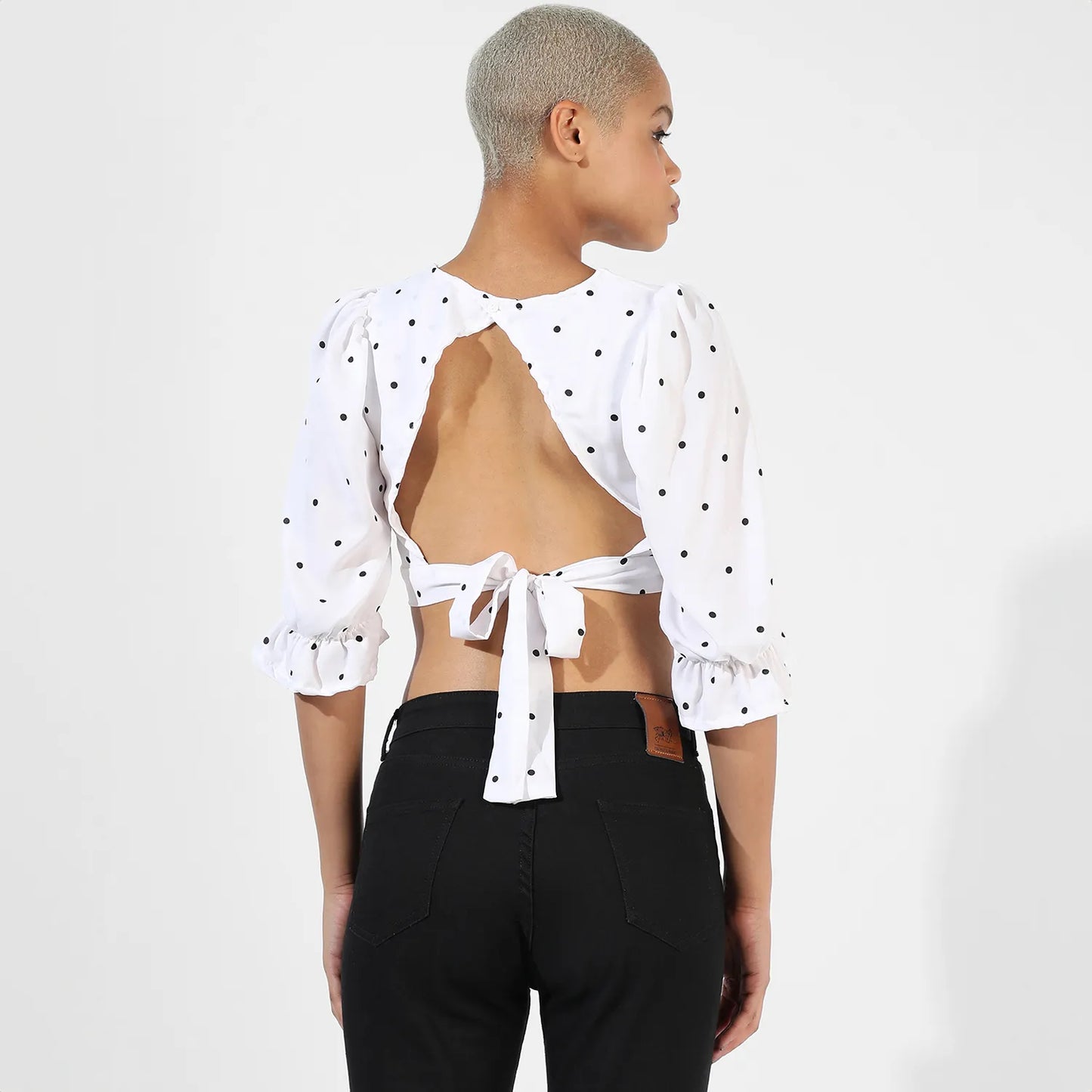 Polka Dot Crop Top