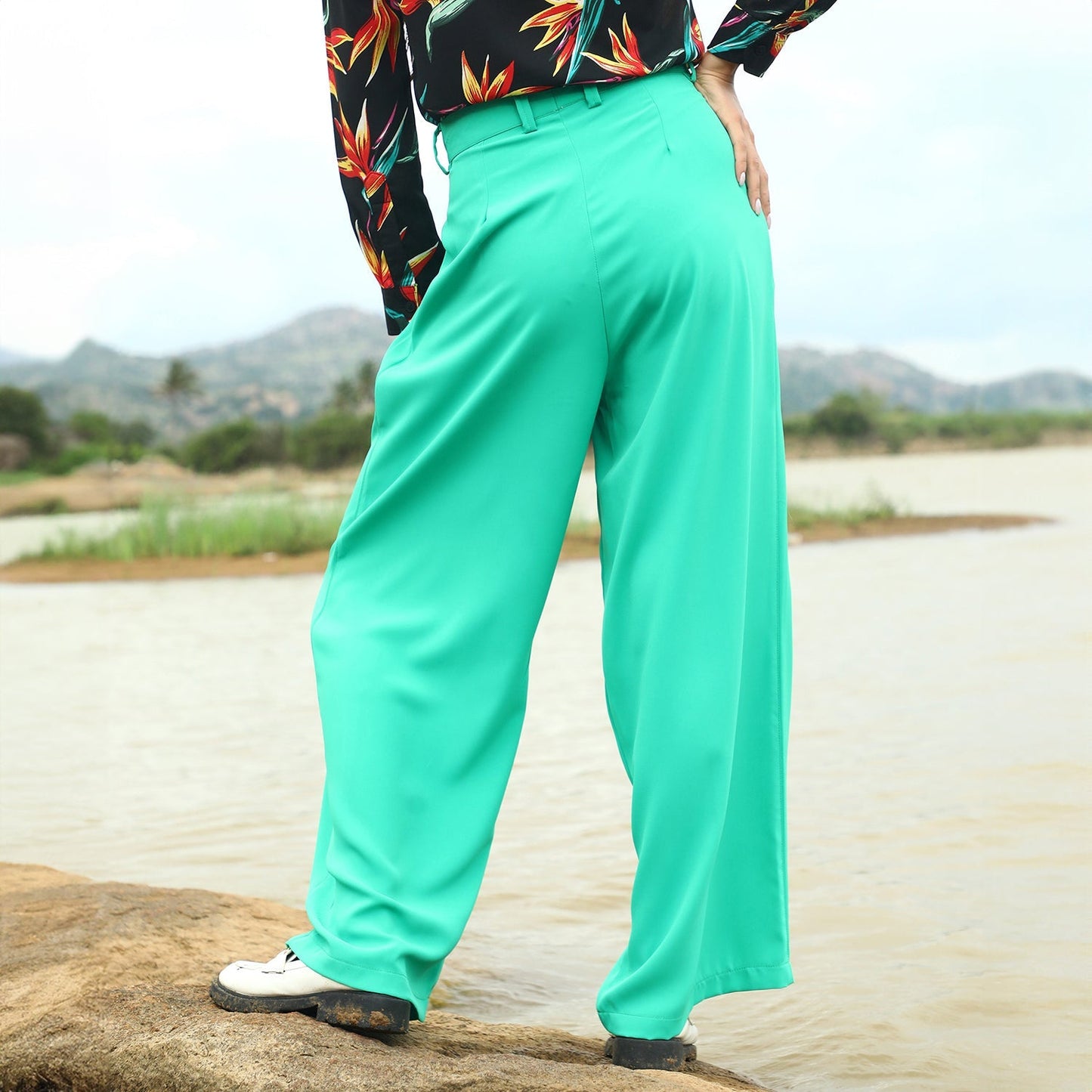 Straight Fit Tailored Trousers