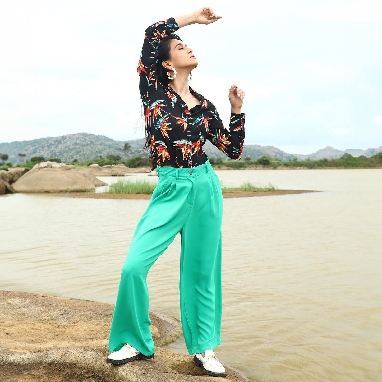 Straight Fit Tailored Trousers