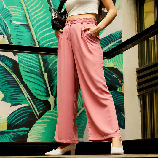 Straight Fit Tailored Trousers