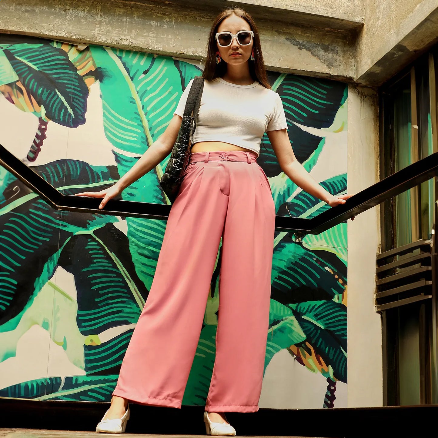 Straight Fit Tailored Trousers