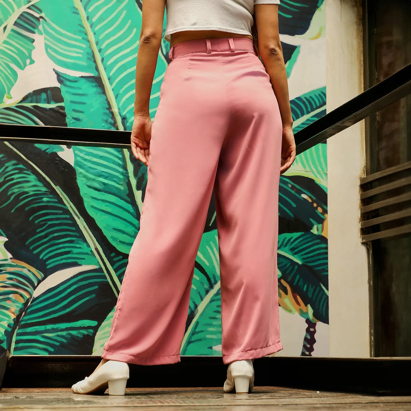 Straight Fit Tailored Trousers