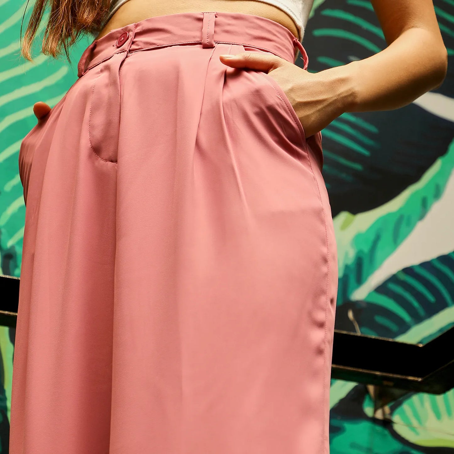 Straight Fit Tailored Trousers