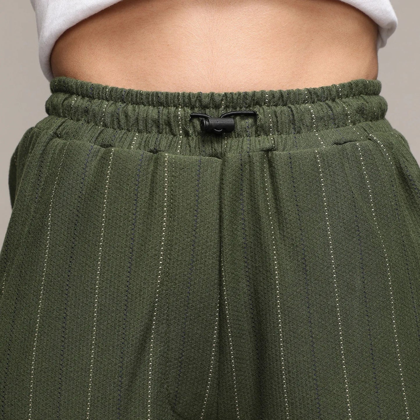 Striped Cargo Parachute Trousers