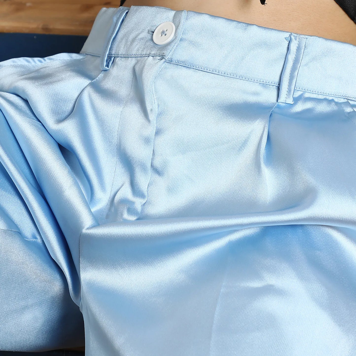 Boxy Satin Trousers