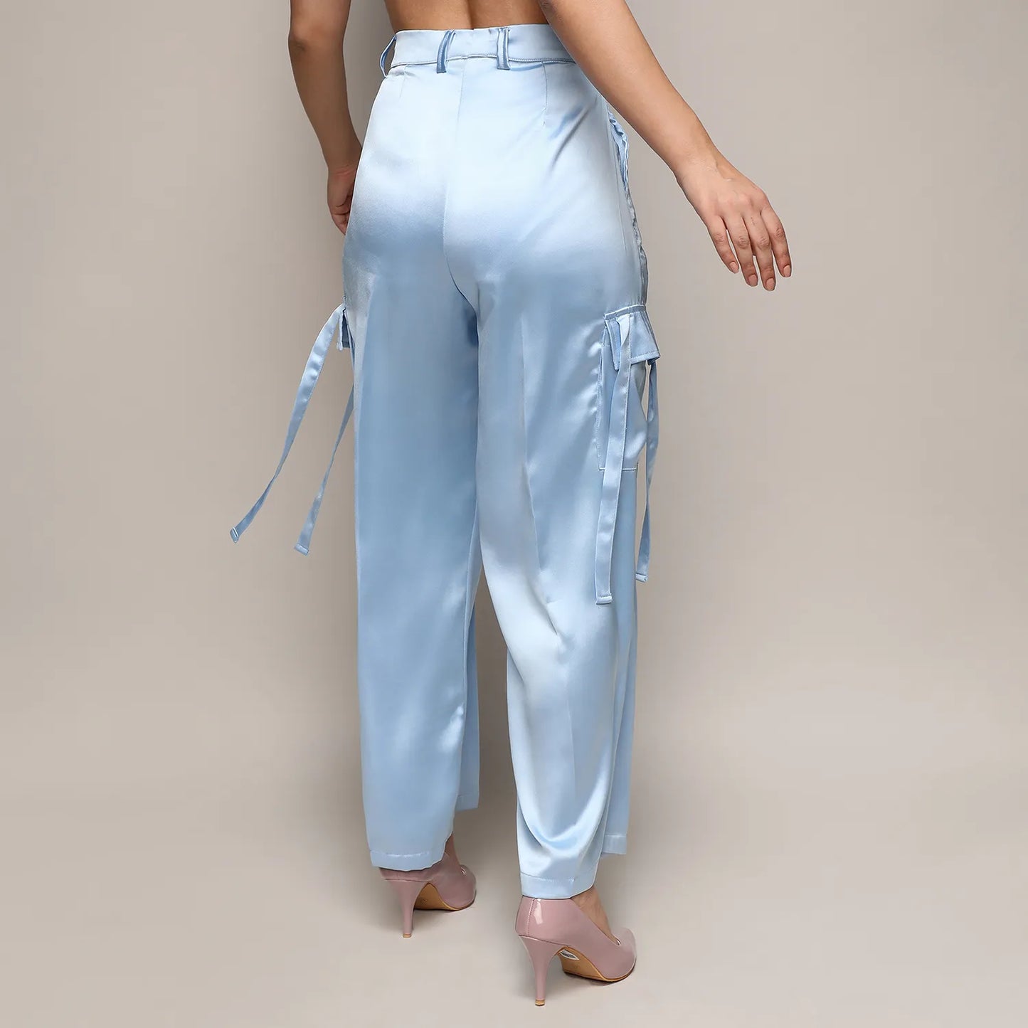 Boxy Satin Trousers