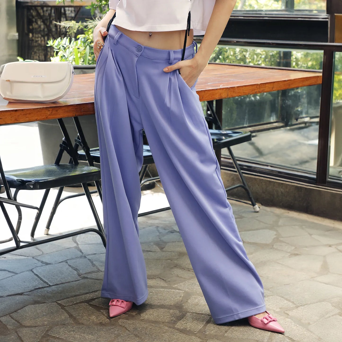 Straight Fit Tailored Trousers