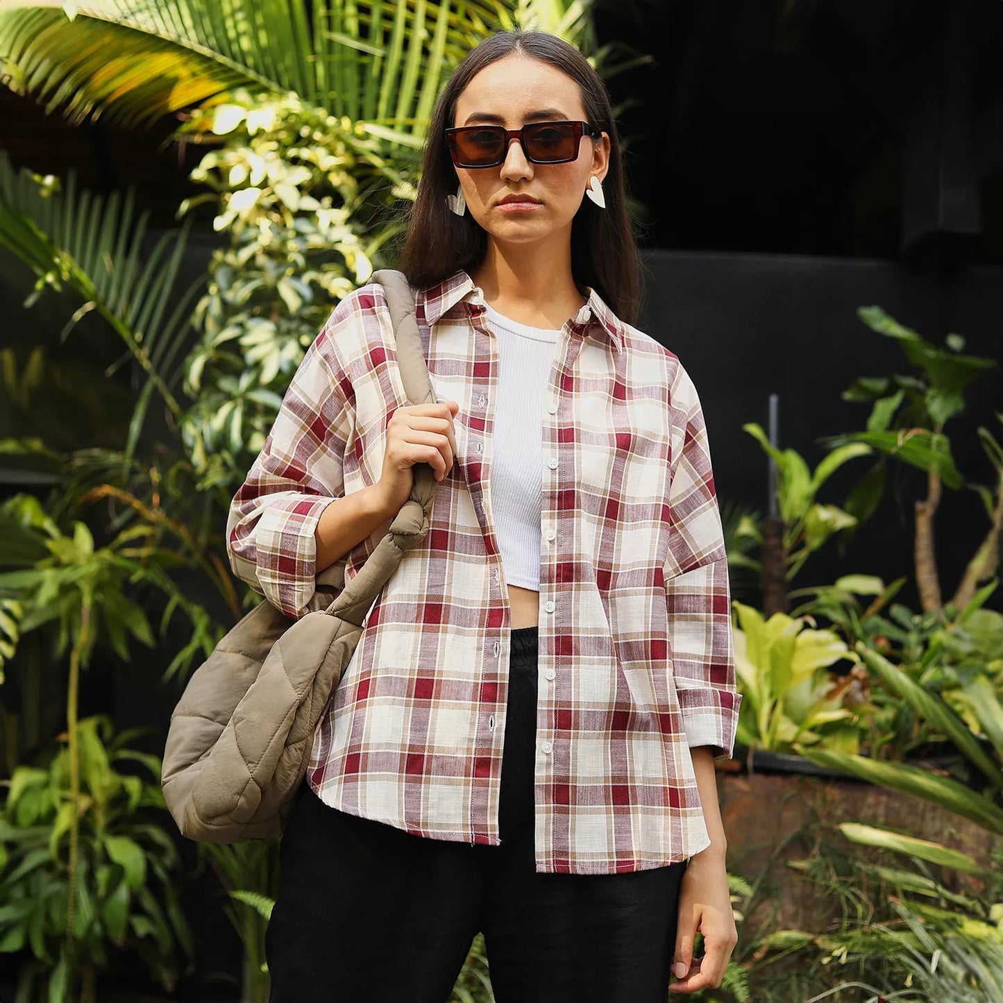 Tartan Plaid Boxy Shirt