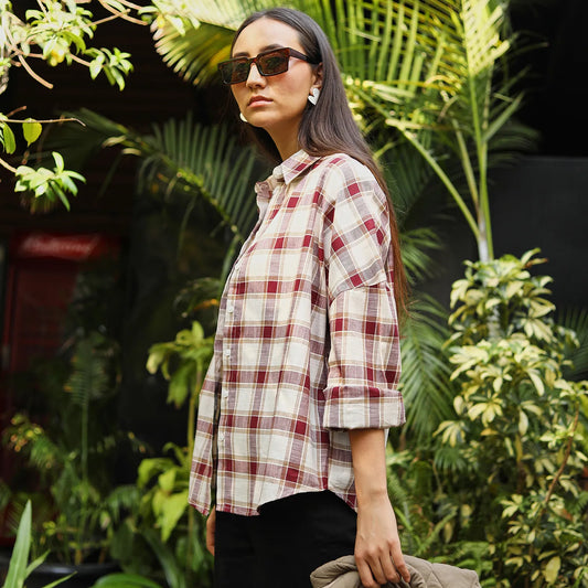 Tartan Plaid Boxy Shirt