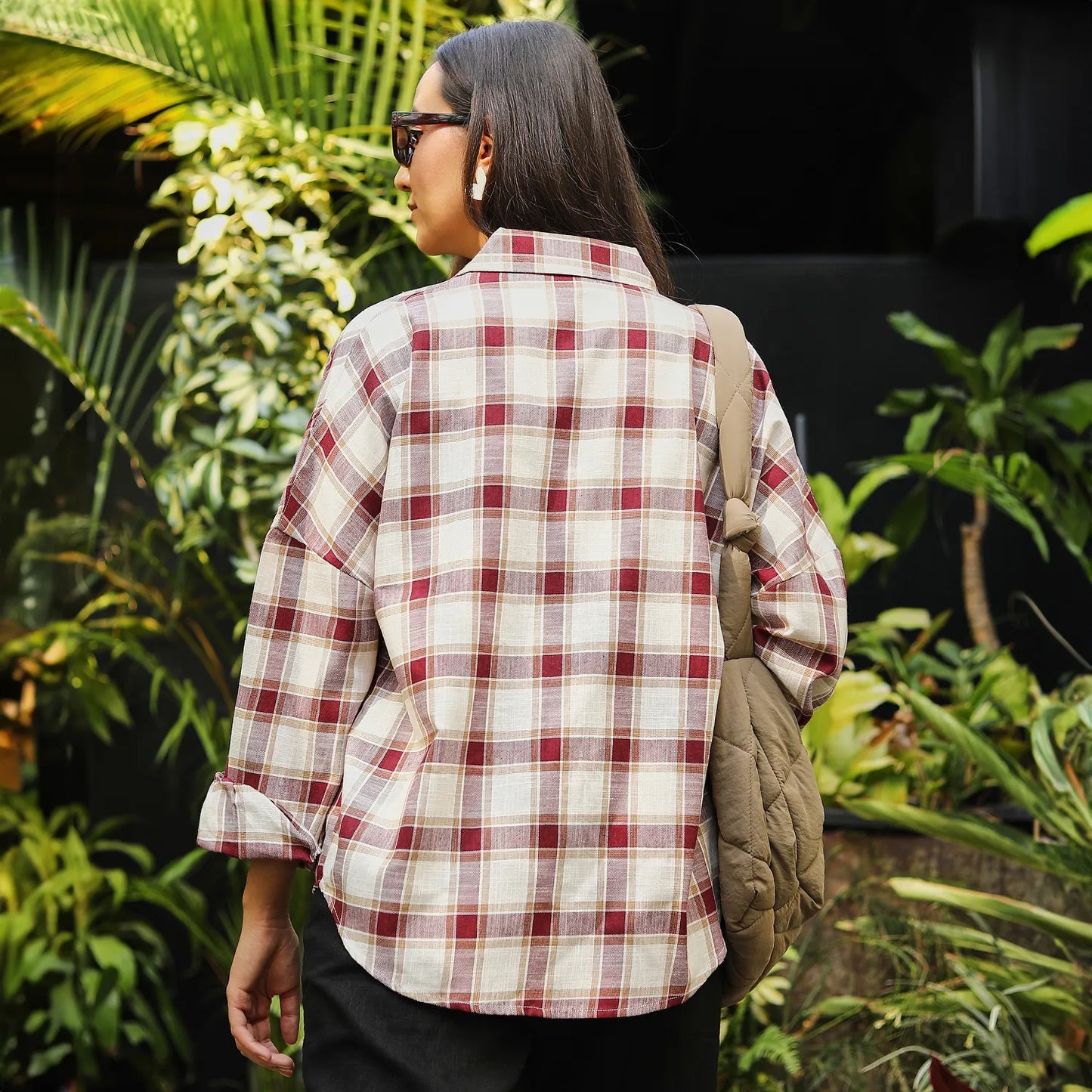 Tartan Plaid Boxy Shirt