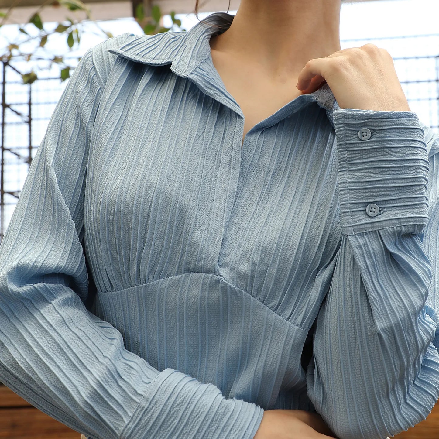 Striped Piping Top