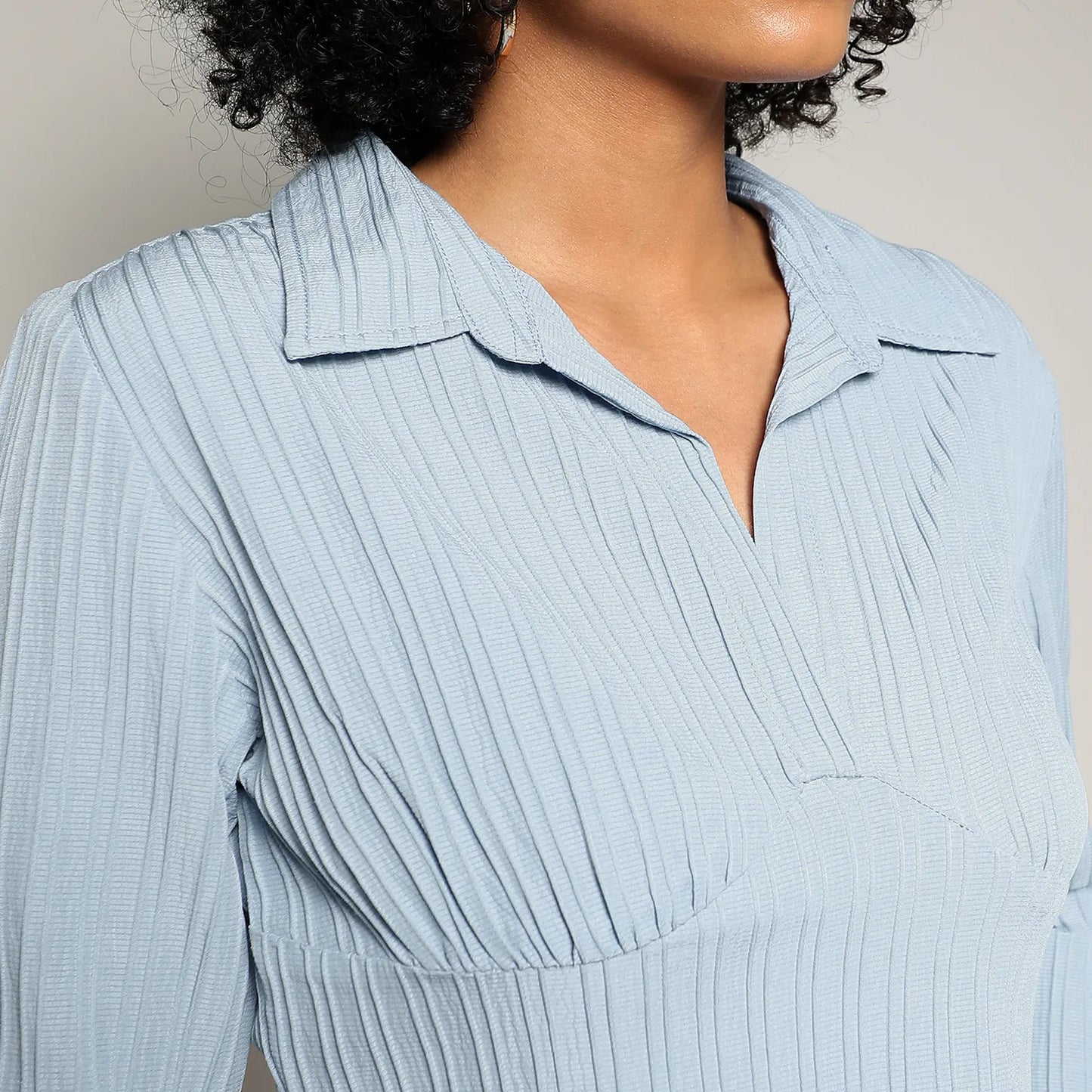 Striped Piping Top