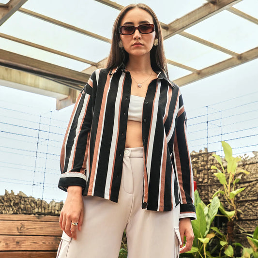 Striped Boxy Shirt