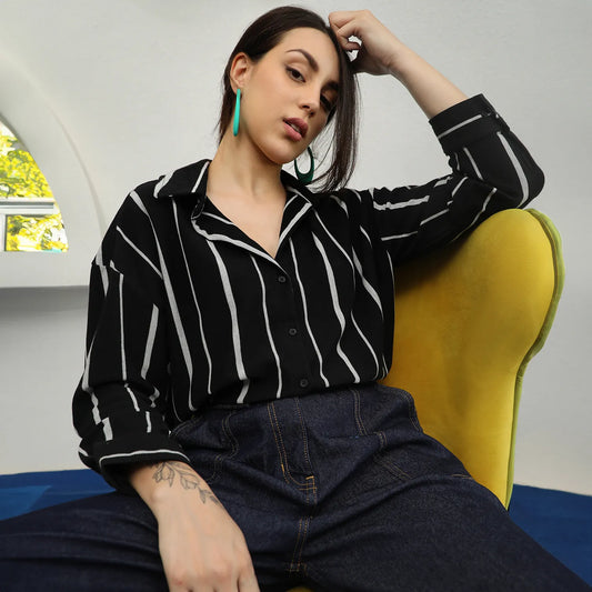 Striped Boxy Shirt