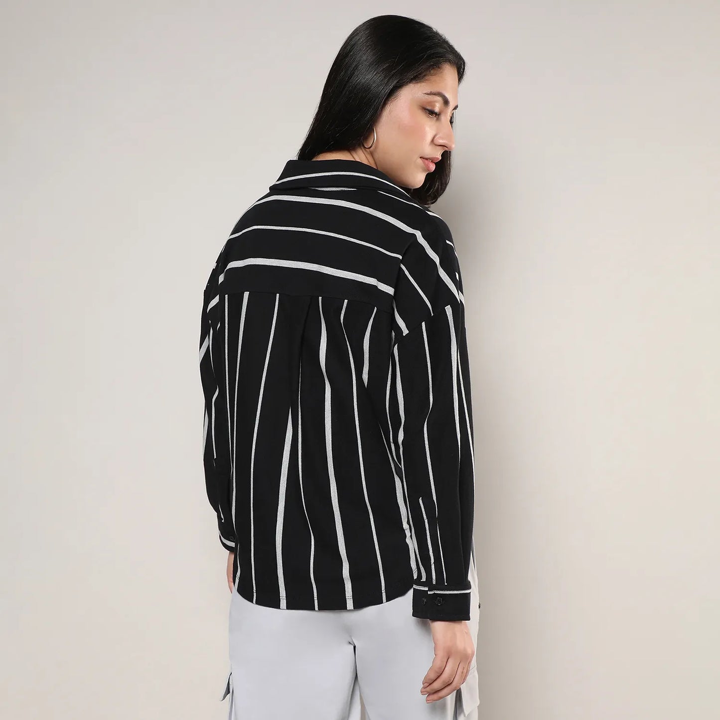 Striped Boxy Shirt