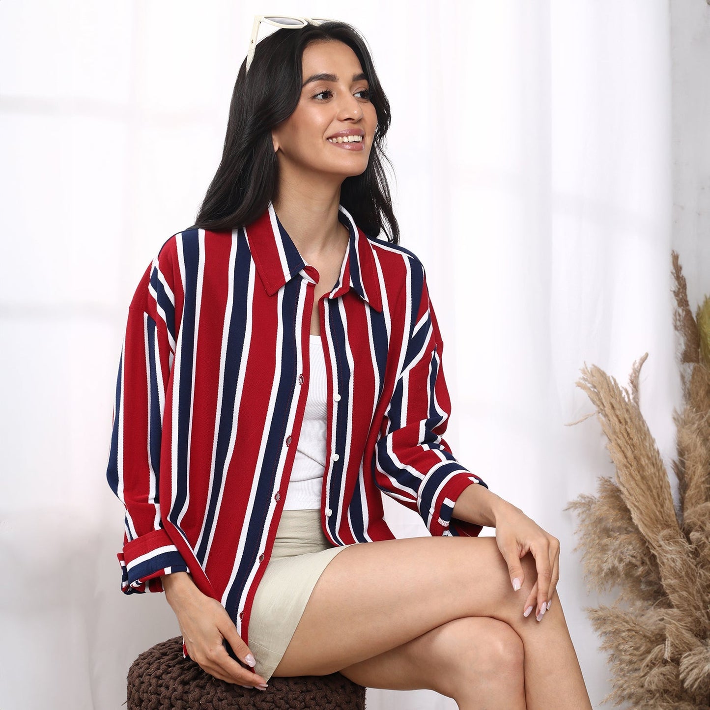 Striped Boxy Shirt