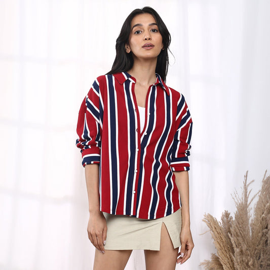 Striped Boxy Shirt