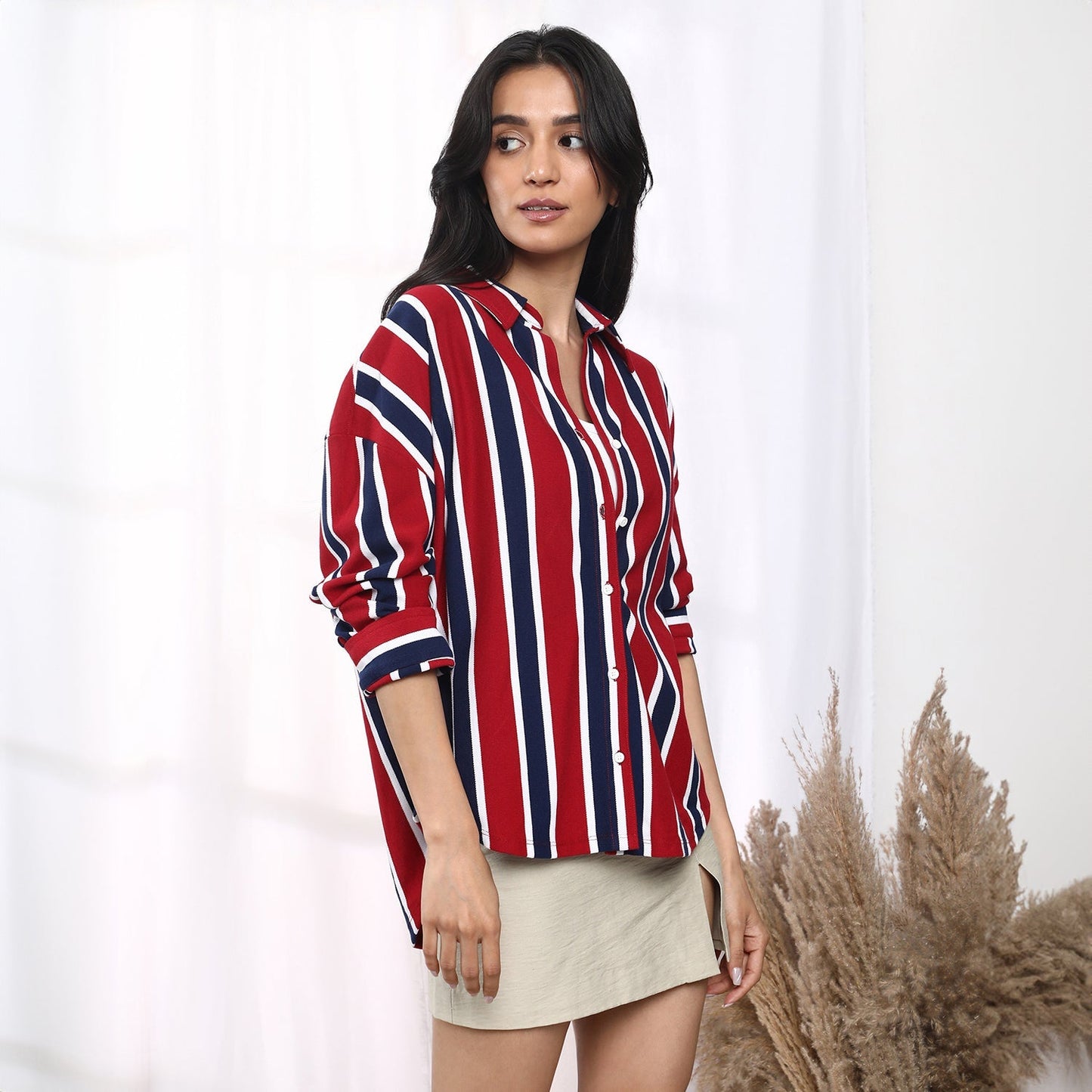 Striped Boxy Shirt