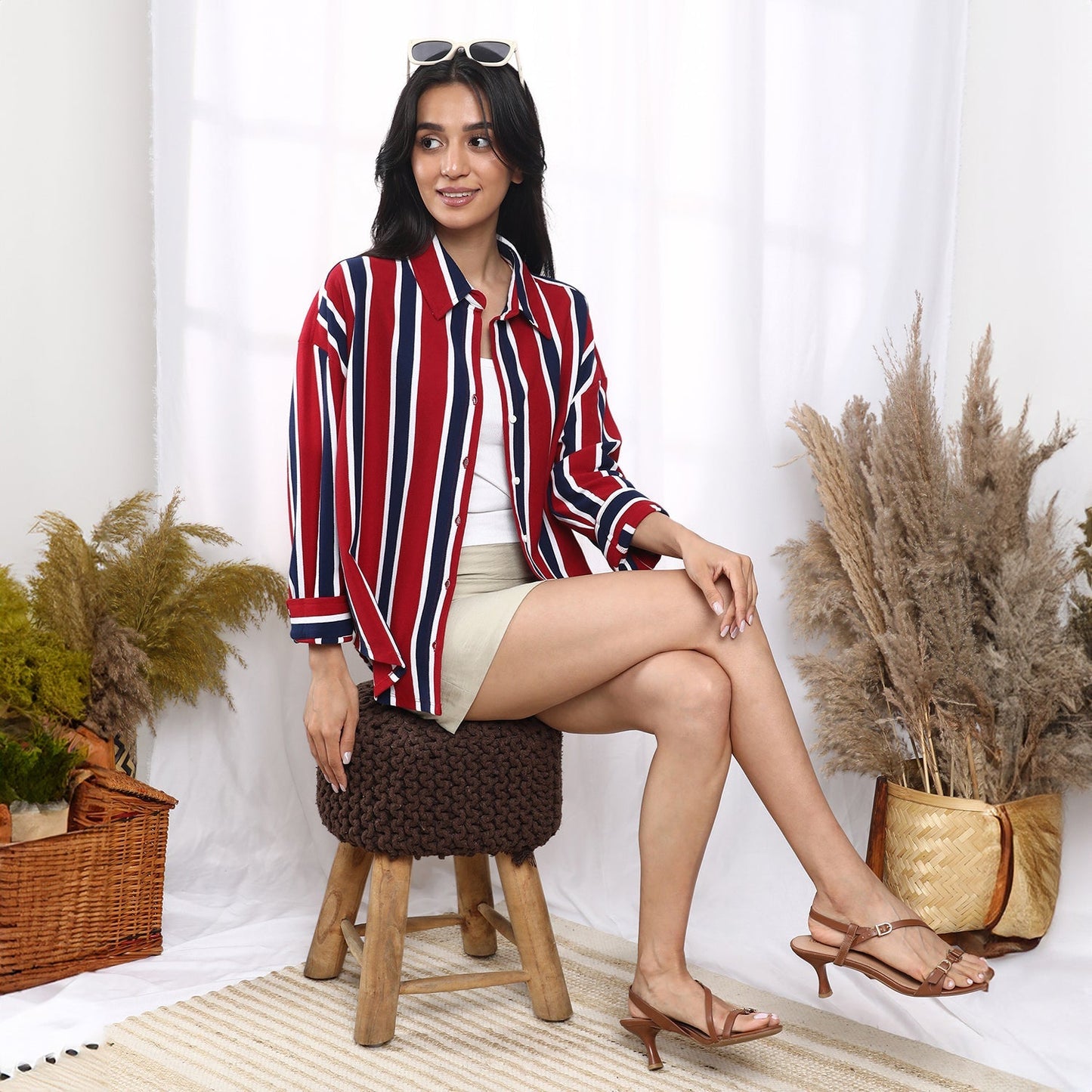 Striped Boxy Shirt