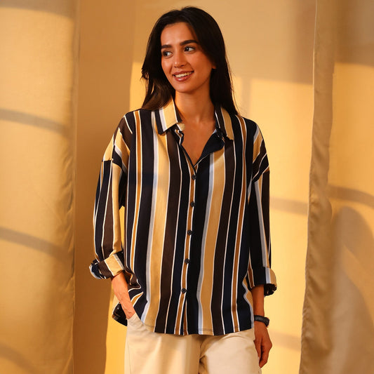 Striped Boxy Shirt