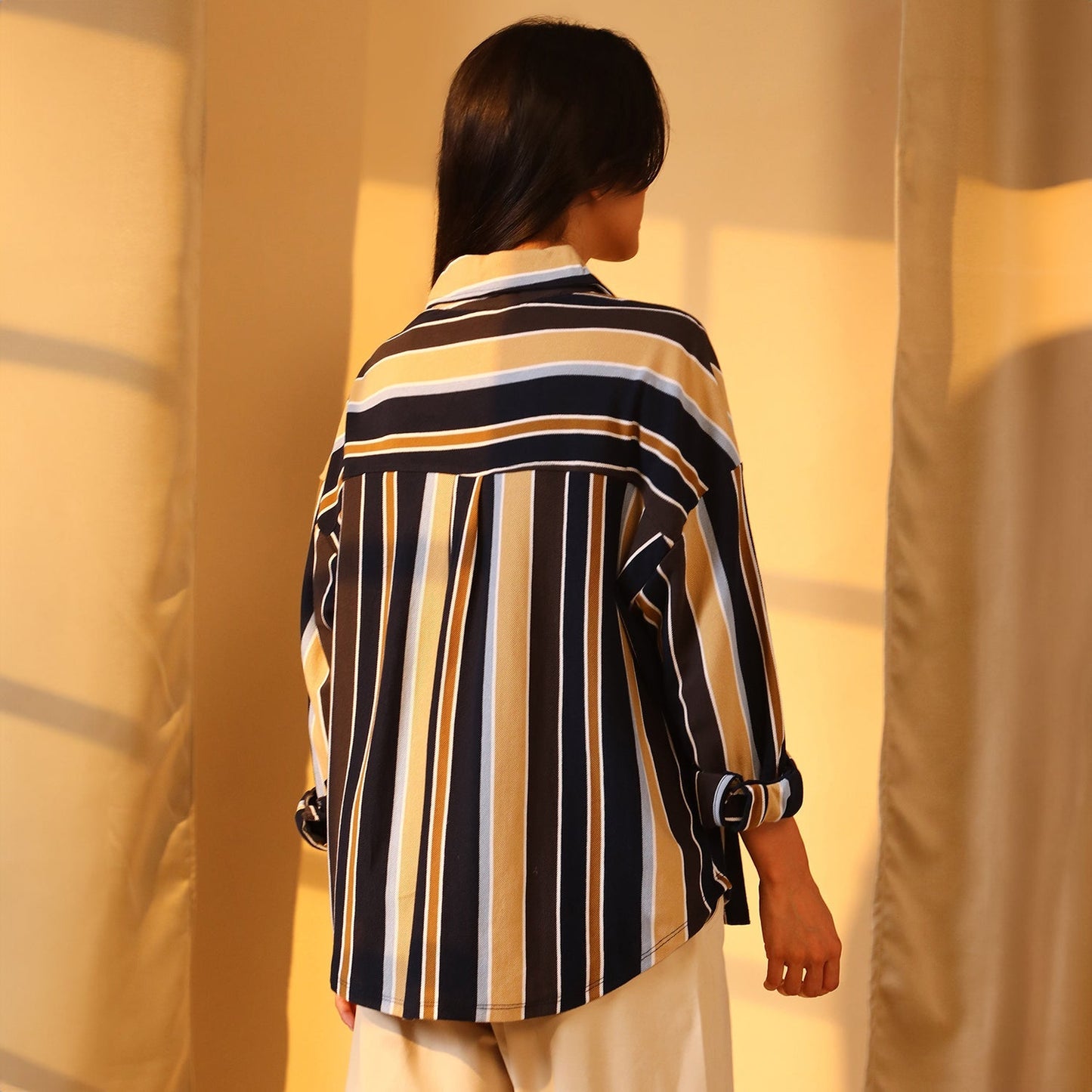 Striped Boxy Shirt