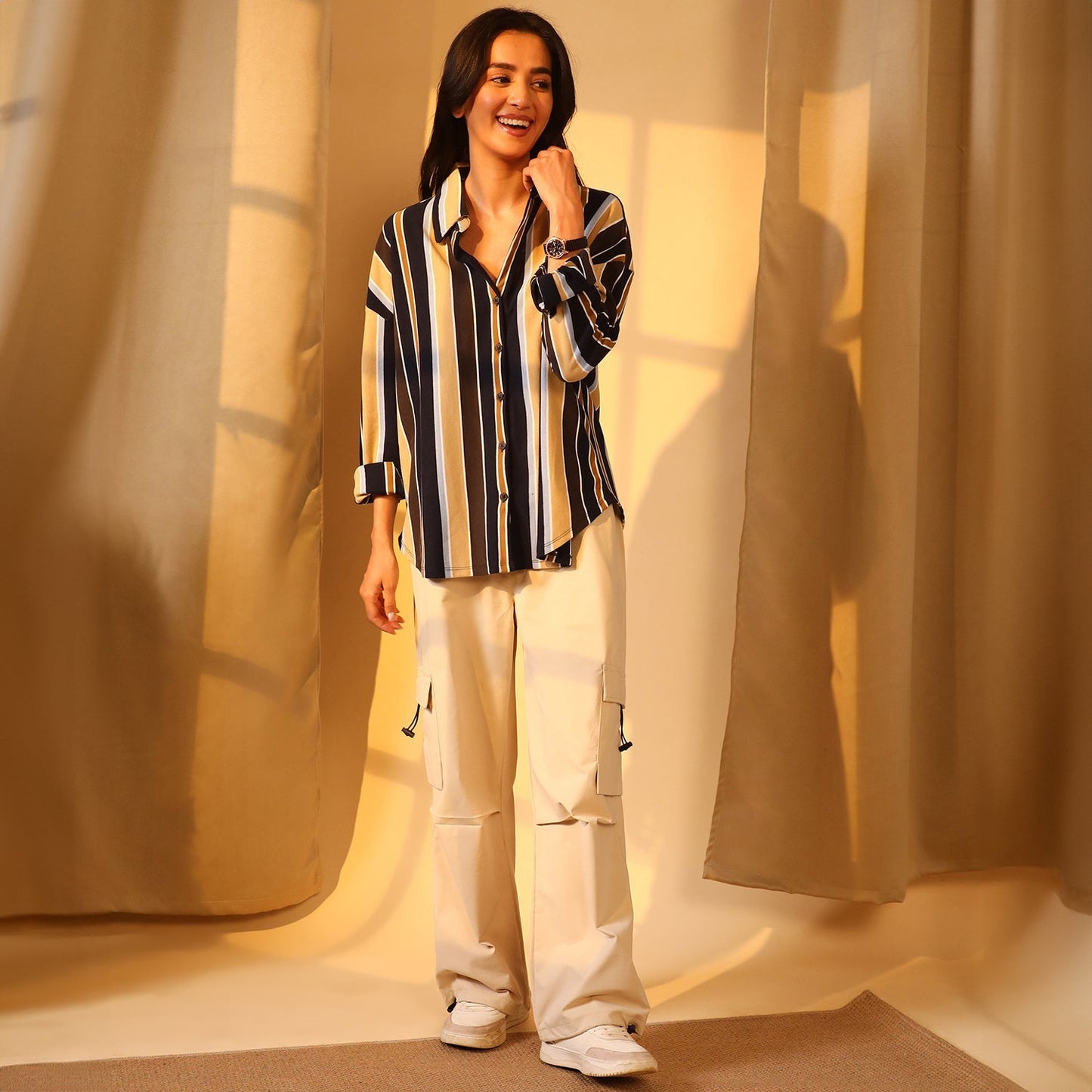 Striped Boxy Shirt