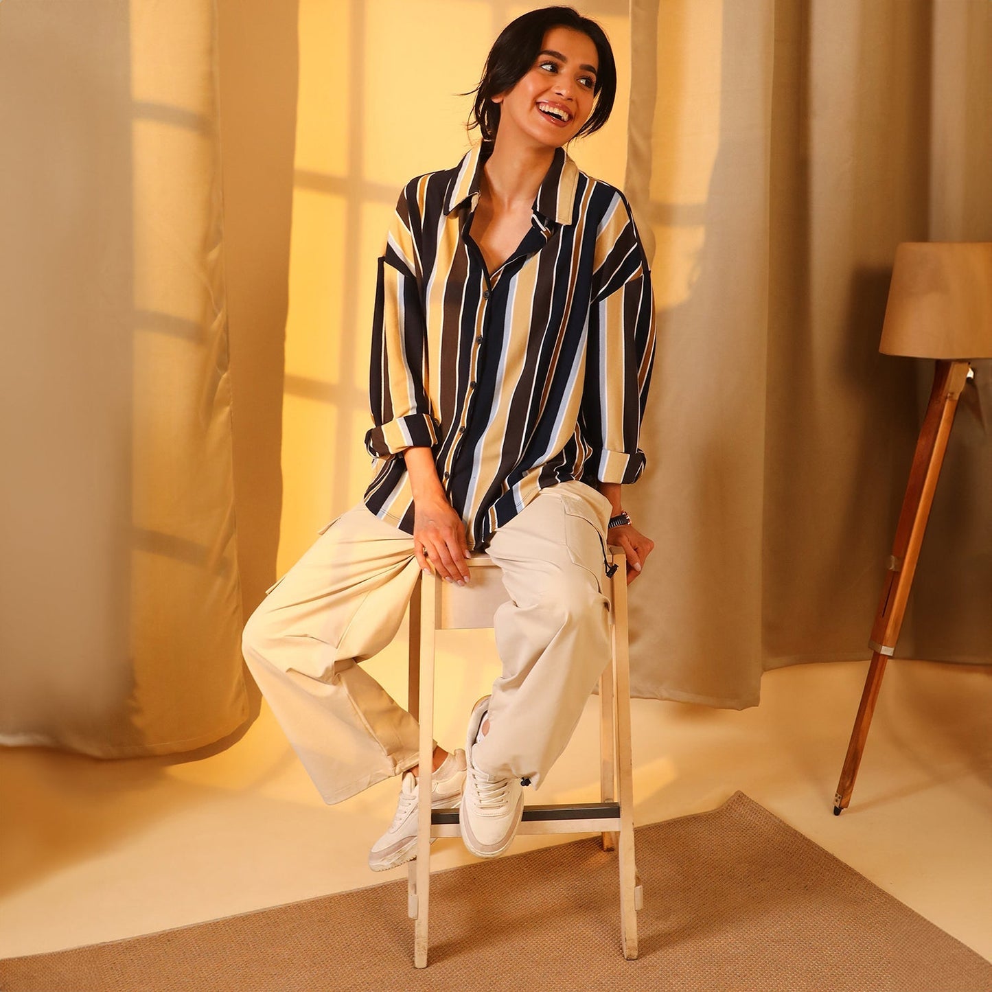 Striped Boxy Shirt