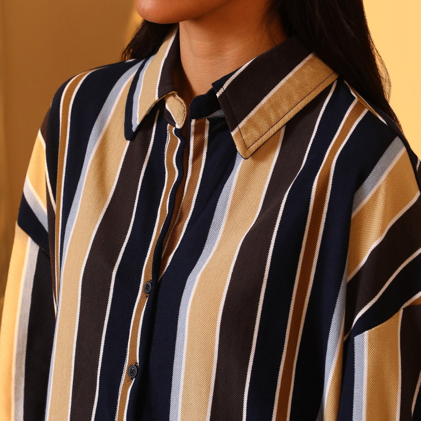Striped Boxy Shirt