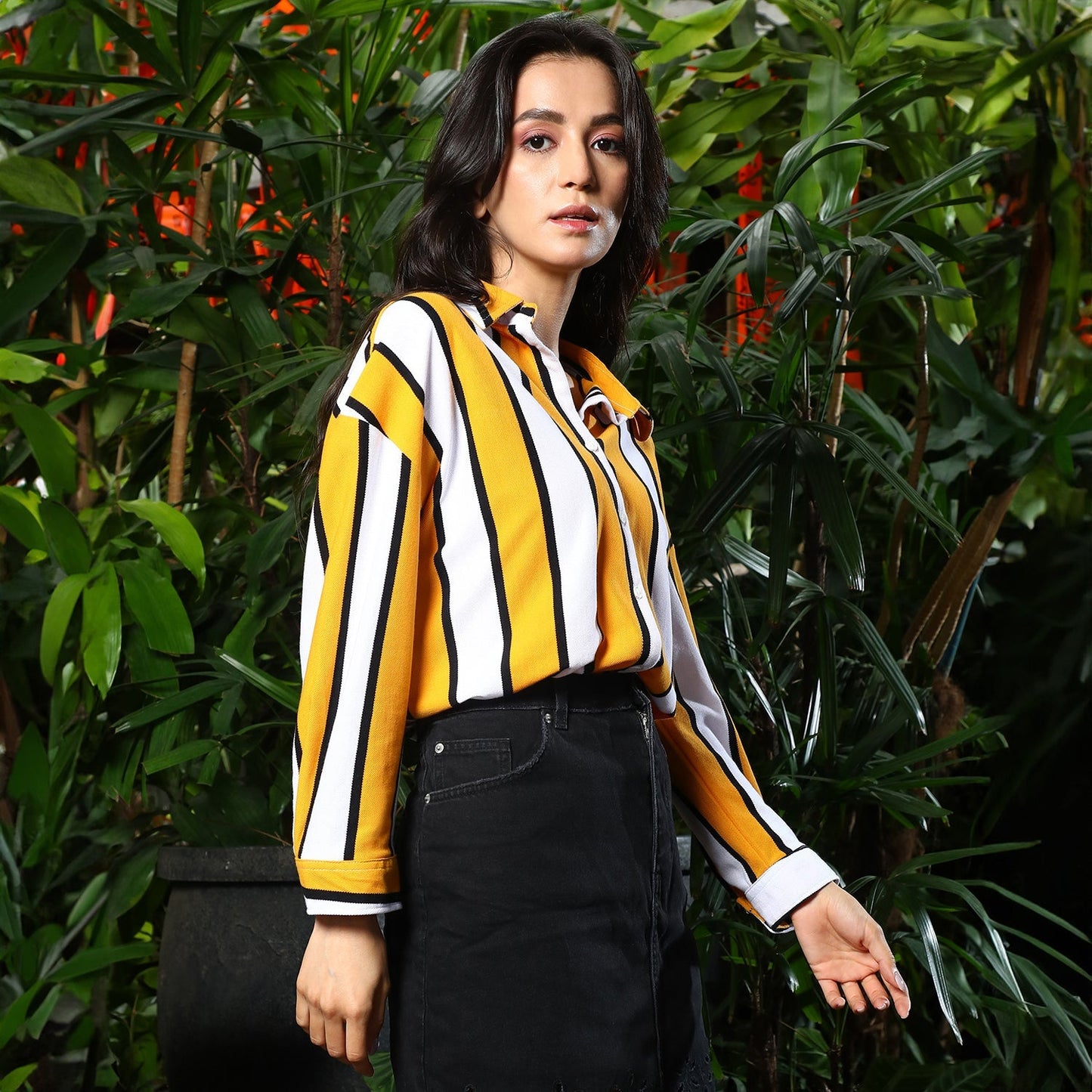 Striped Boxy Shirt