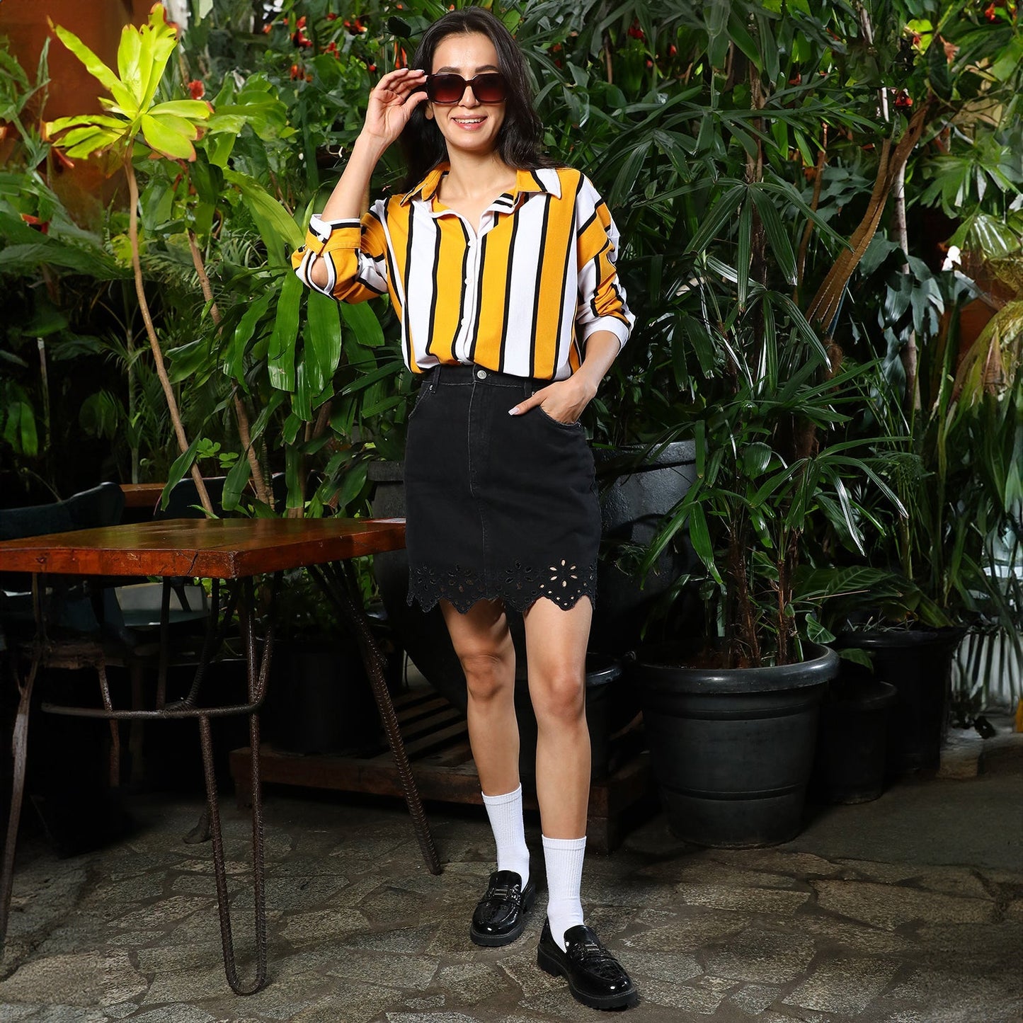 Striped Boxy Shirt