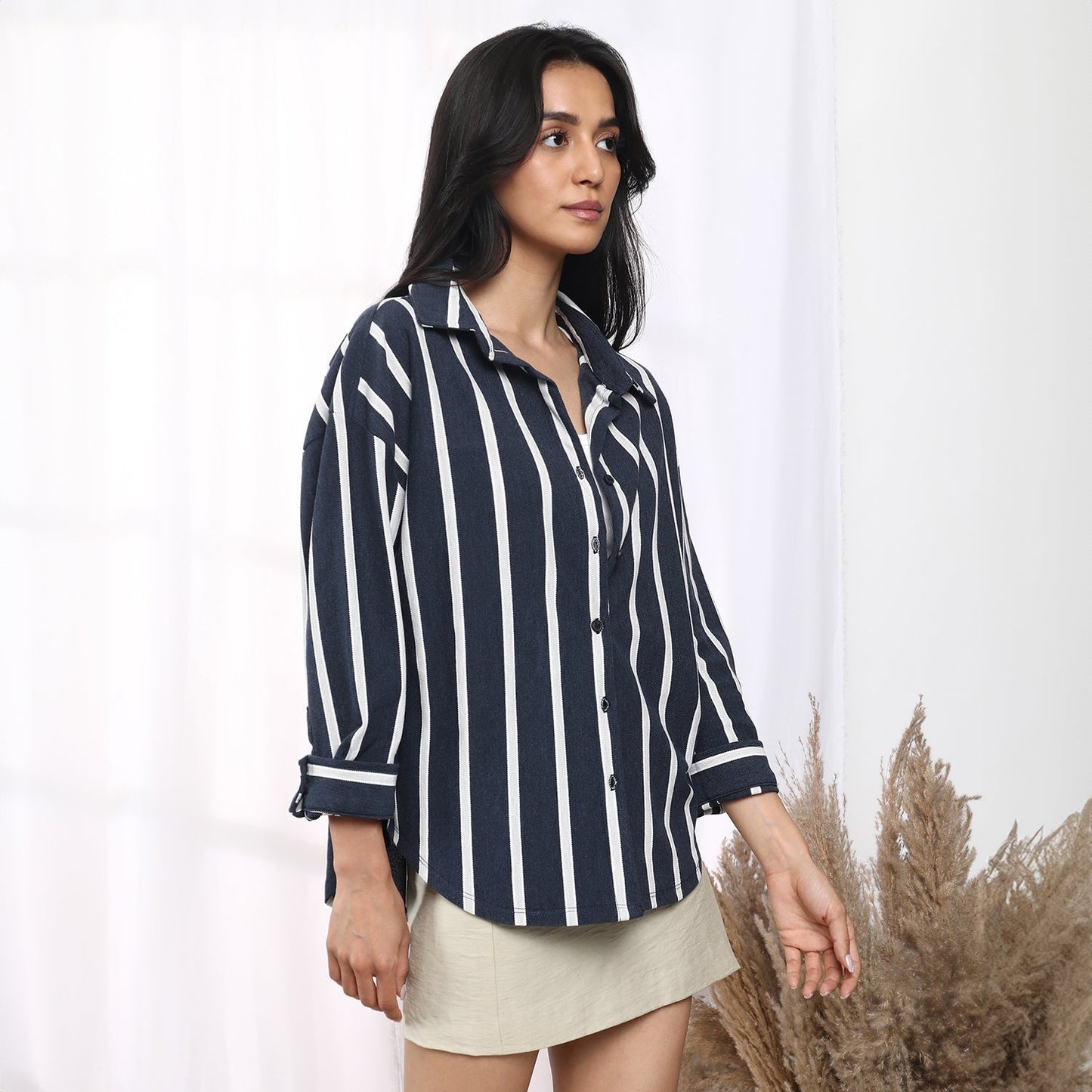 Striped Boxy Shirt