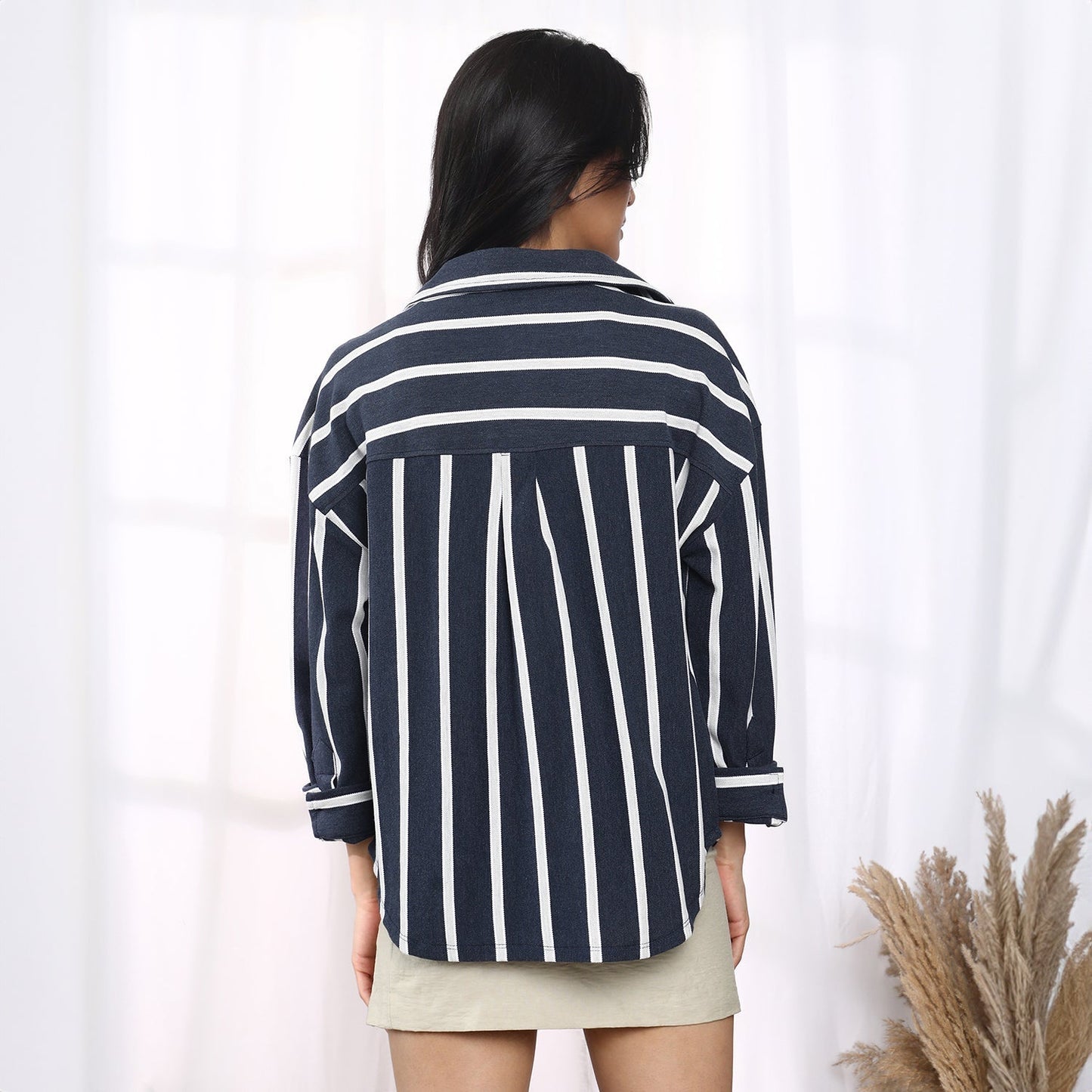 Striped Boxy Shirt