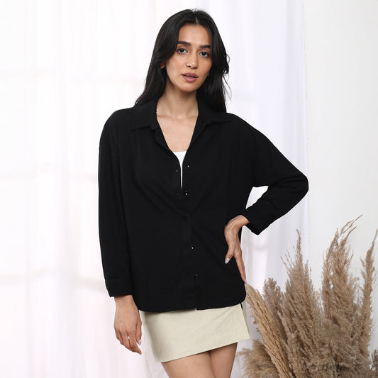 Solid Boxy Shirt