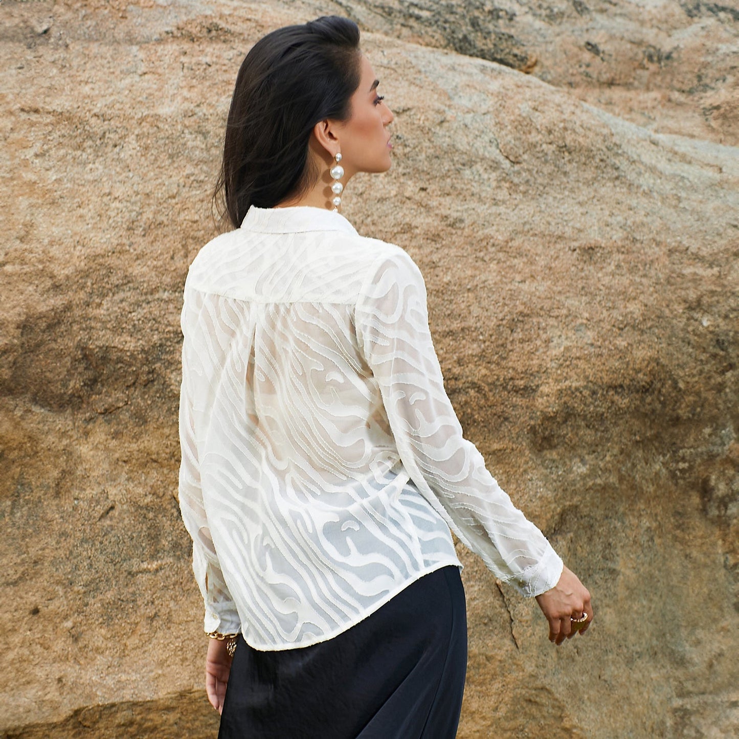 Textured Sheer Shirt