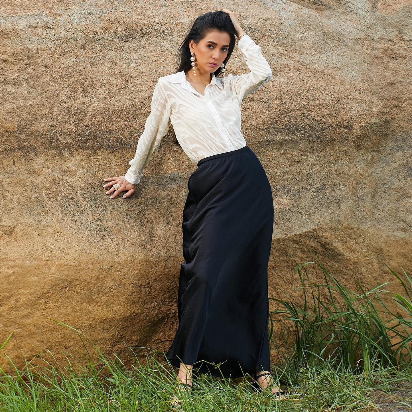 Textured Sheer Shirt
