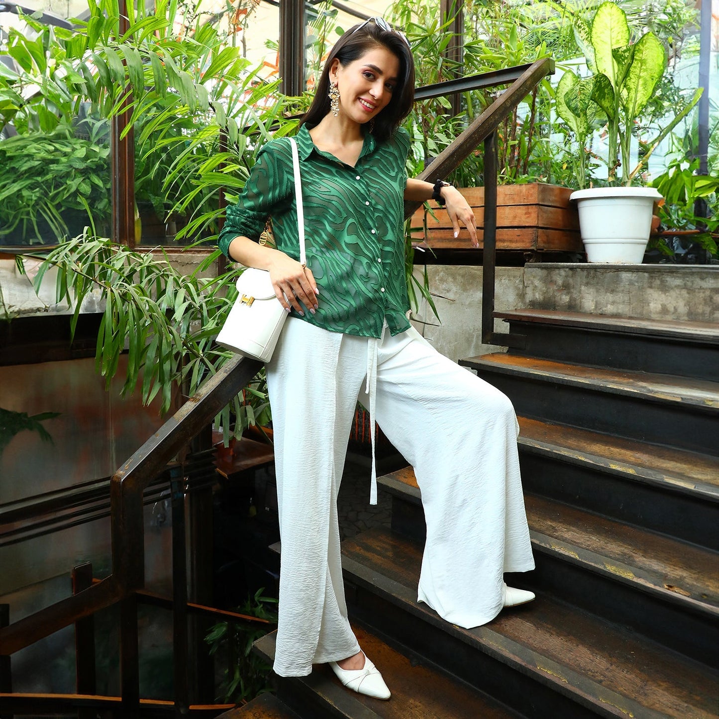 Textured Sheer Shirt