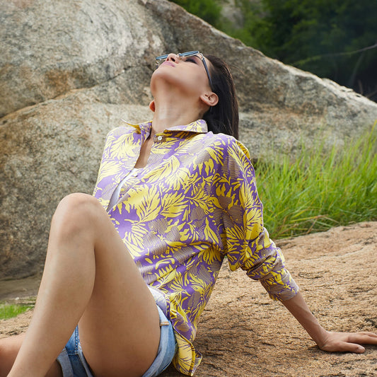 Contrast Foliage Shirt