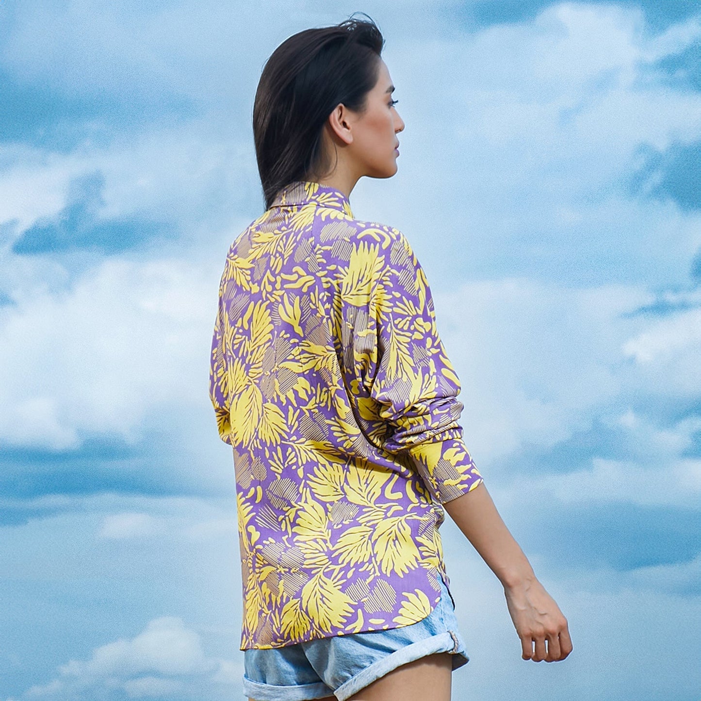 Contrast Foliage Shirt