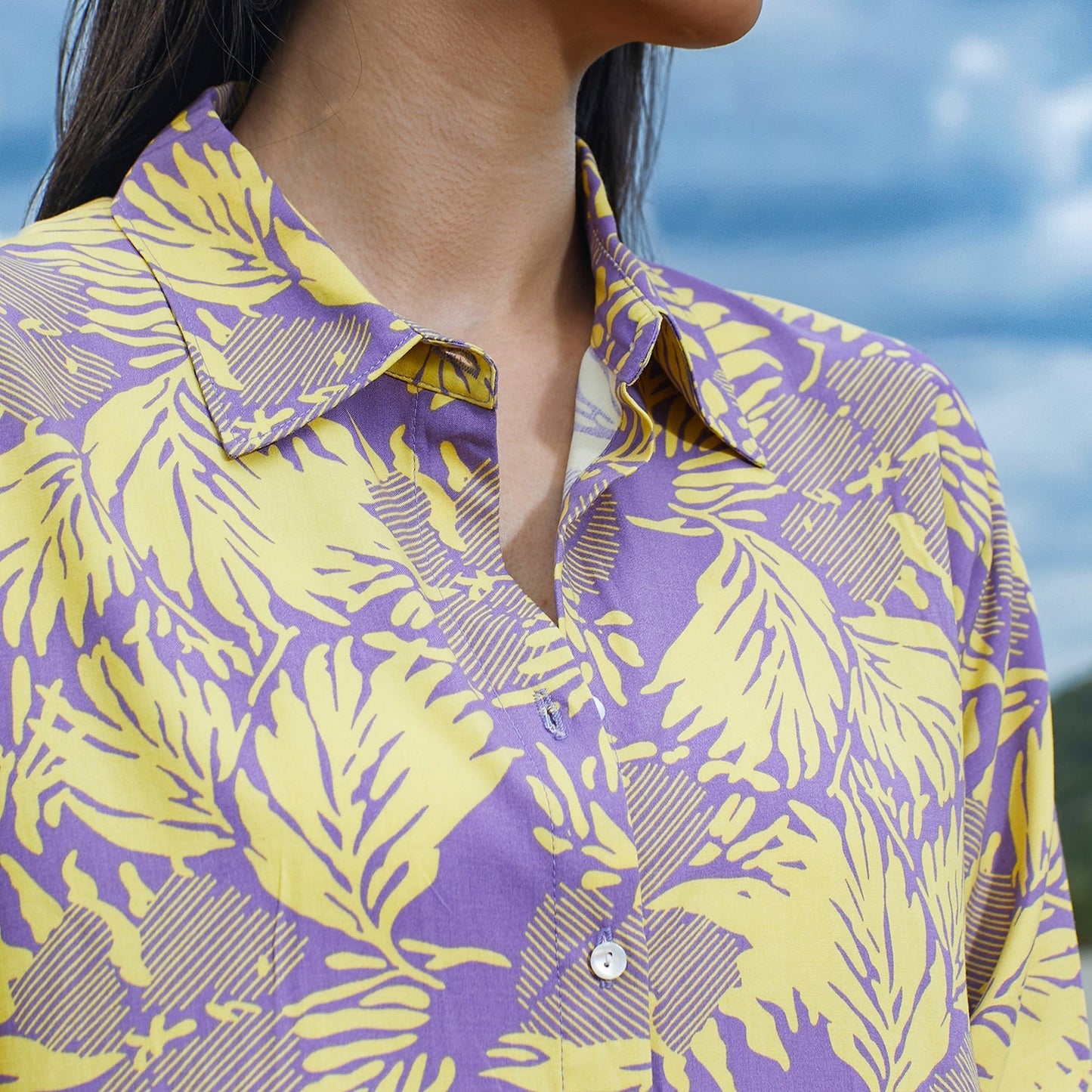 Contrast Foliage Shirt