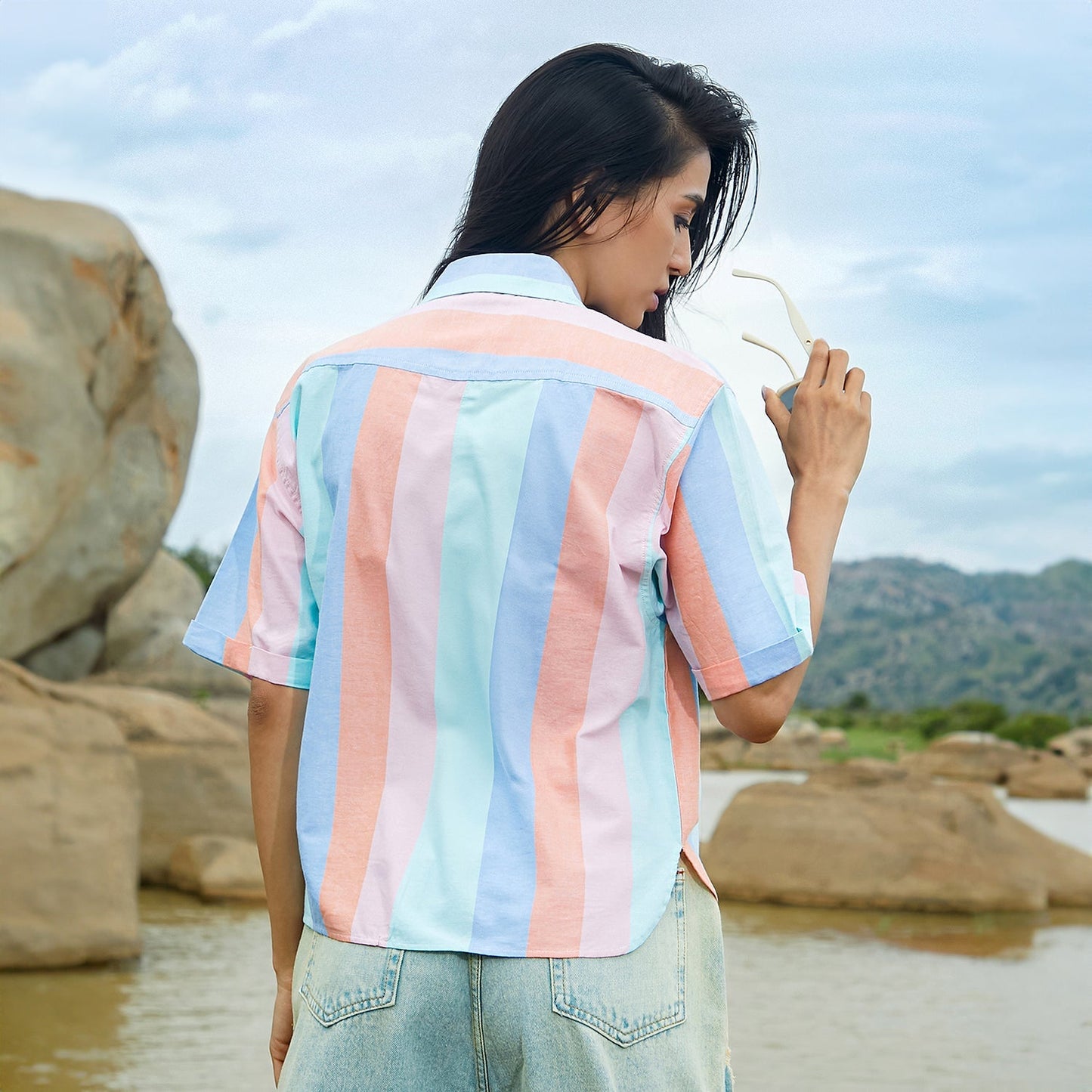 Striped Boxy Shirt