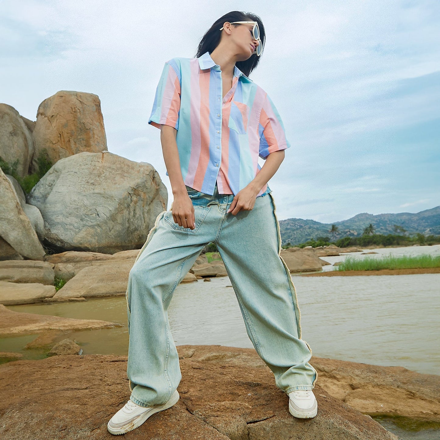 Striped Boxy Shirt