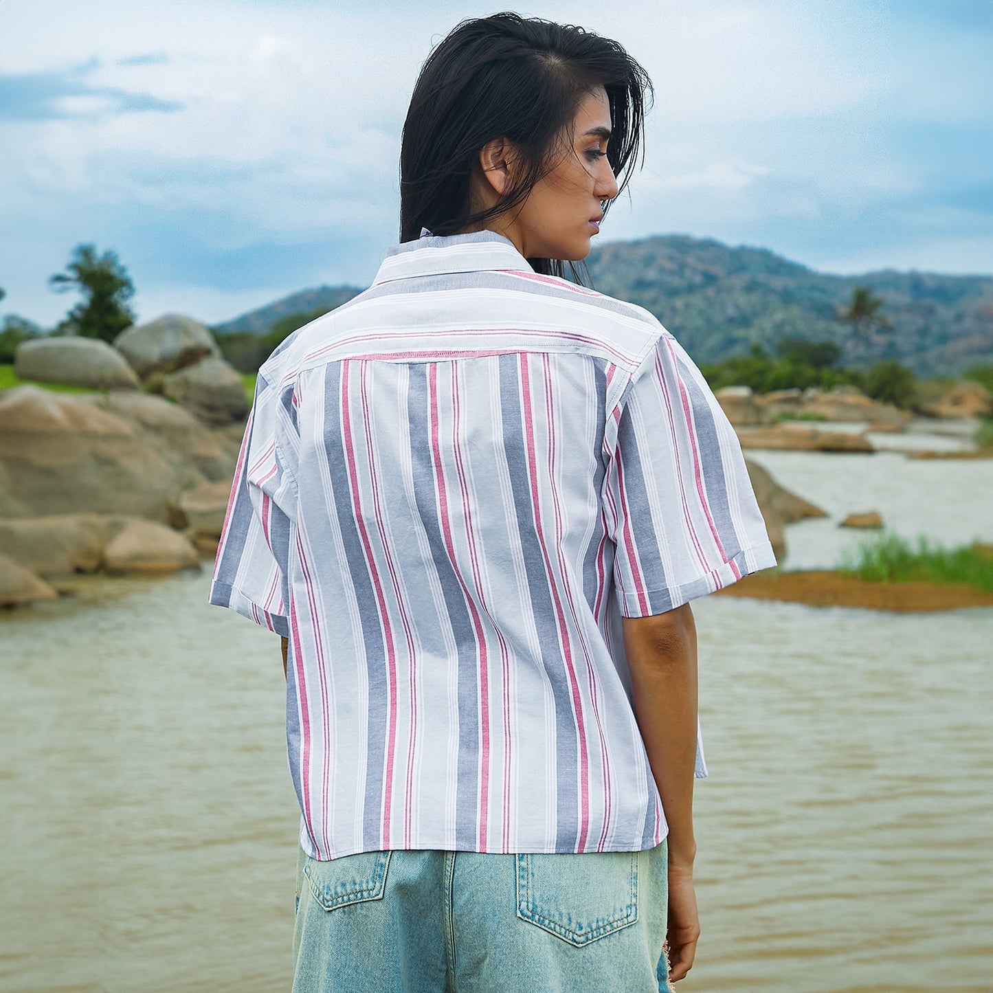 Striped Boxy Shirt