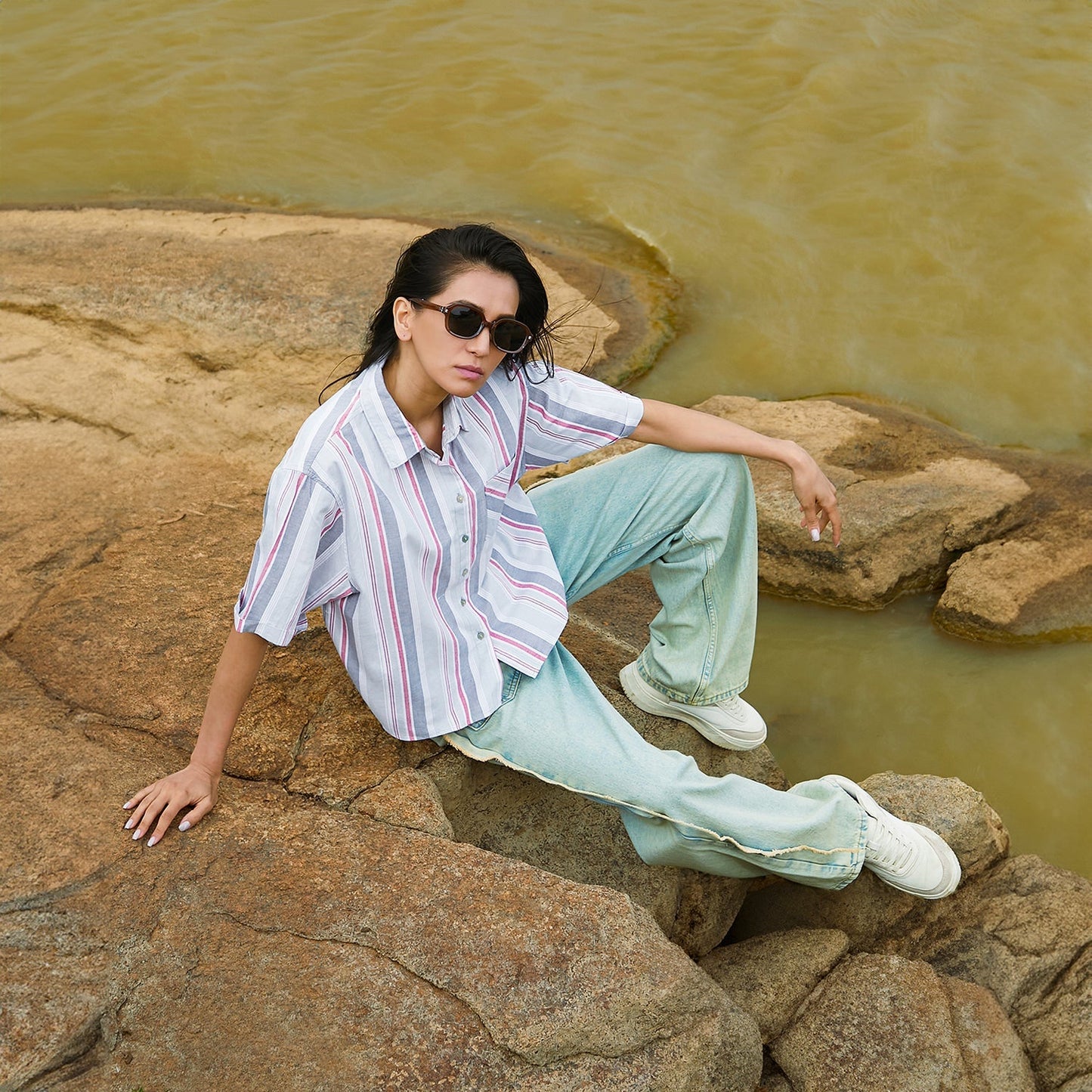 Striped Boxy Shirt