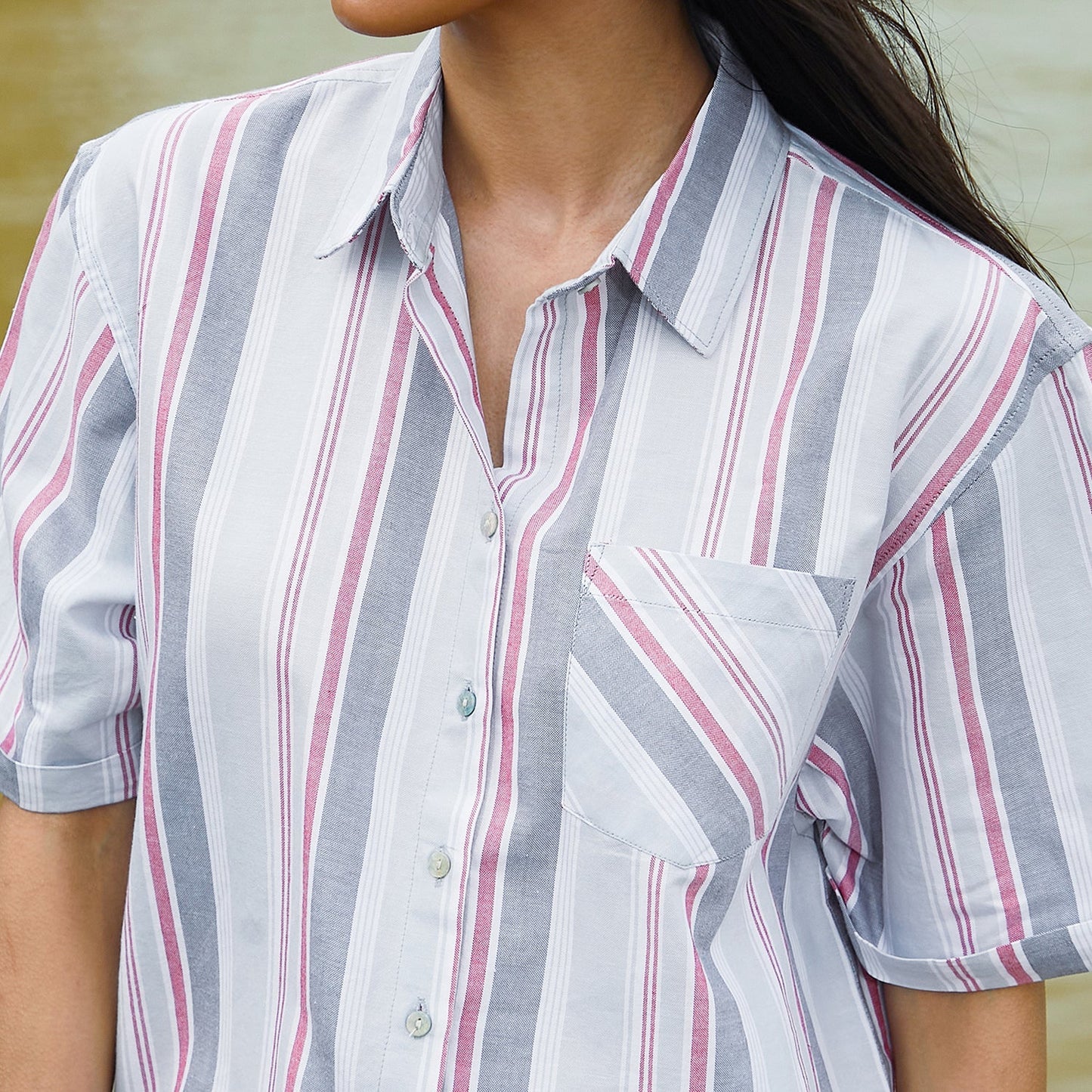 Striped Boxy Shirt