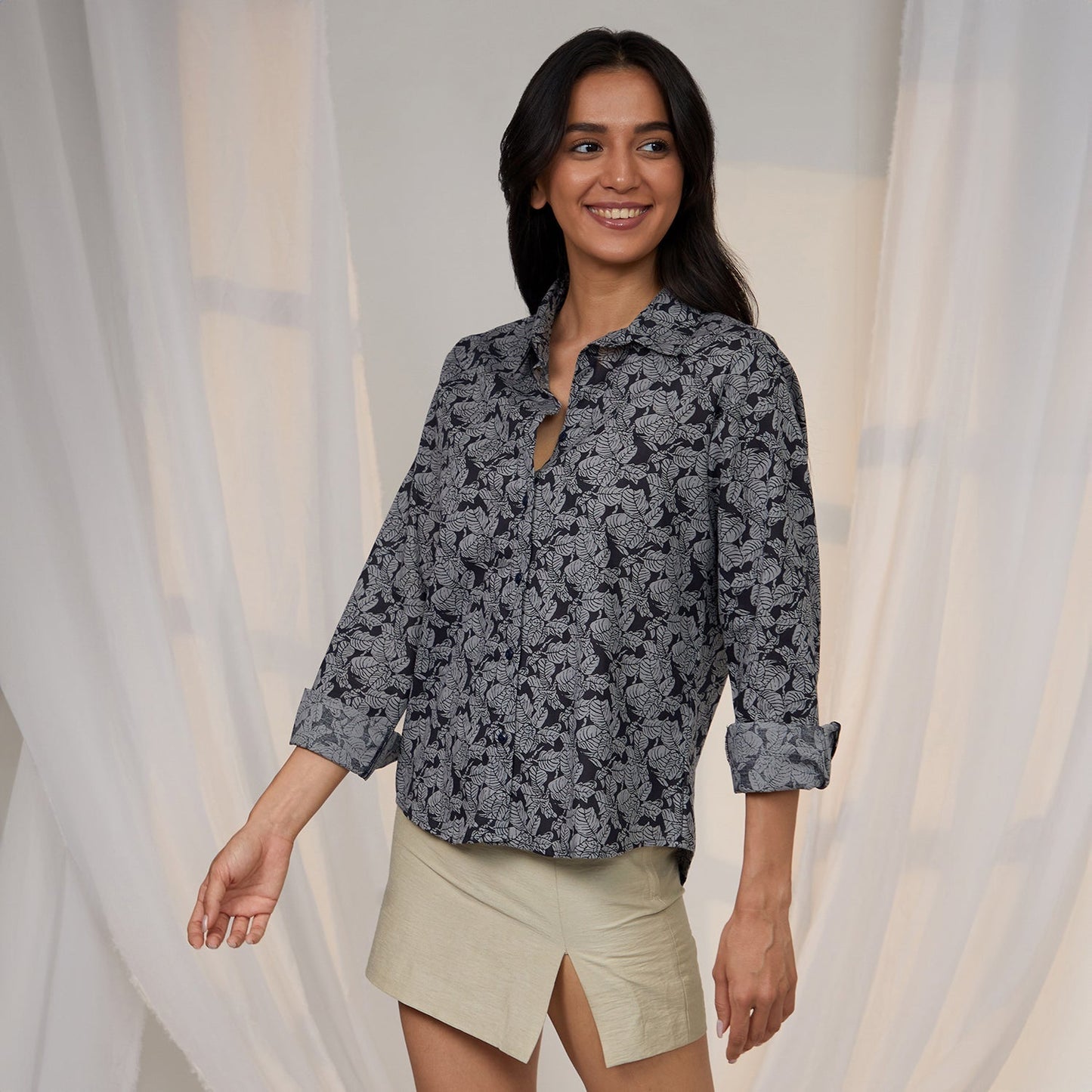 Contrast Verdure Shirt