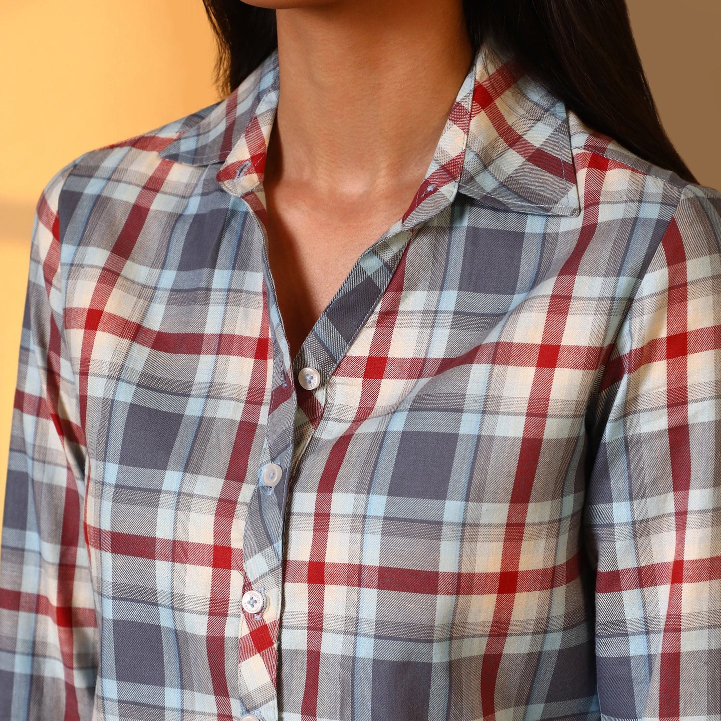 Tartan Plaid Boxy Shirt