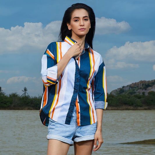 Barcode Striped Shirt