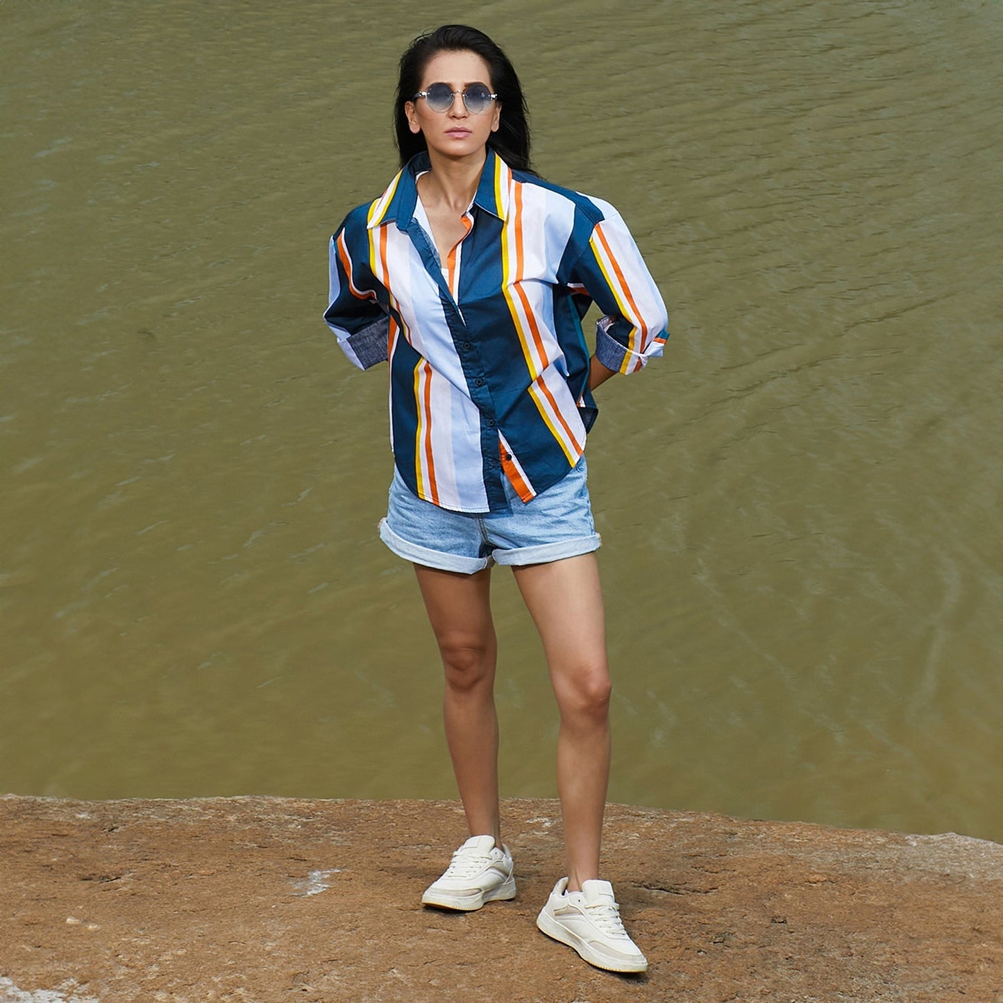 Barcode Striped Shirt